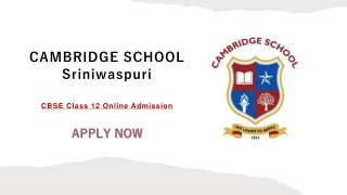 CBSE Class 12 Online Admission