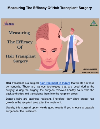 Measuring The Efficacy Of Hair Transplant Surgery .docx