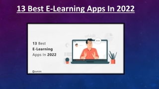 TOP 13 E-LEARNING APPS IN 2022