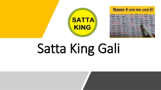 Satta King Gali