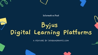 Byjus Digital Learning Platforms