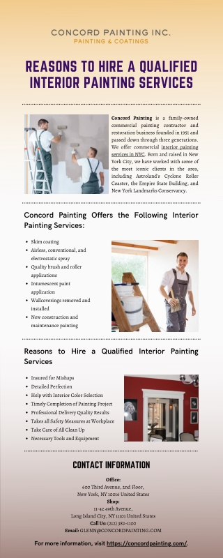 Reasons to Hire a Qualified Interior Painting Services