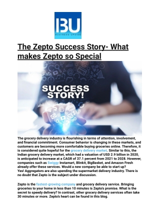 The Zepto Success Story- What makes Zepto so Special