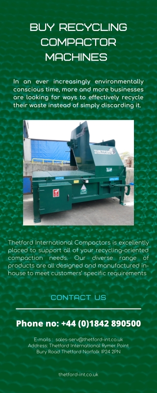 Best Recycling Compactor Machines