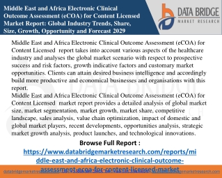 3. Middle East and Africa Electronic Clinical Outcome Assessment (eCOA) for Content Lice