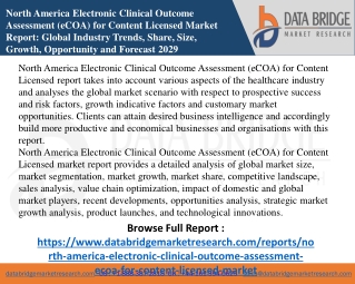 4. North America Electronic Clinical Outcome Assessment (