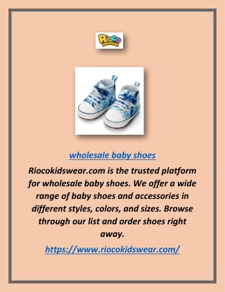 Want to buy wholesale baby shoes