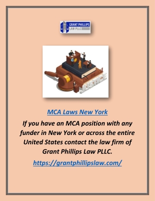MCA Laws New York - Grant Phillips Law PLLC