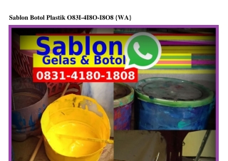 Sablon Botol Plastik (2)