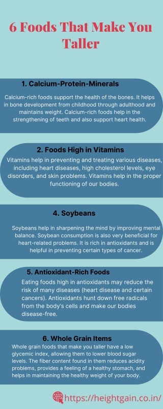 6 Foods That Make You Taller