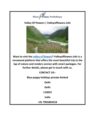 Valley Of Flowers  Valleyofflowers.info