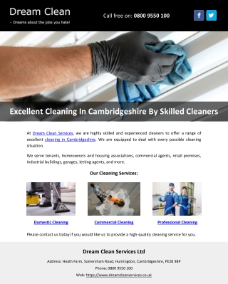 Dreamcleanservices.co.uk