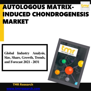 Autologous Matrix-induced Chondrogenesis Market Real-Time Analysis