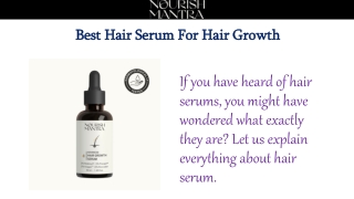 Best Hair Serum For Hair Growth