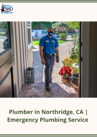 Plumber in Northridge, CA Emergency Plumbing Service