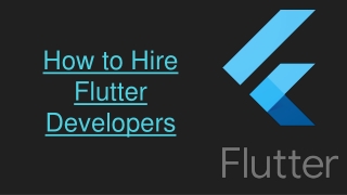 How to Hire Flutter Developers