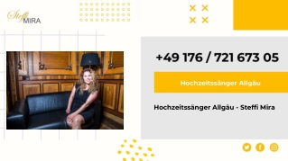 Hochzeitssänger Allgäu - Steffi Mira