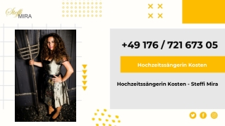 Hochzeitssängerin Kosten - Steffi Mira