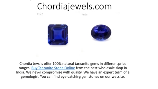 Buy tanzanite stone online – Chordiajewels