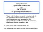 Energy medicine Optimum Health for All with SCENAR The space-age medical device