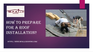 Tips to Prepare for a Roof Installation