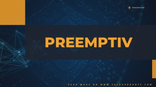 Preemptive Solutions in Cybersecurity Software