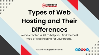 Types of Web Hosting and Their Differences