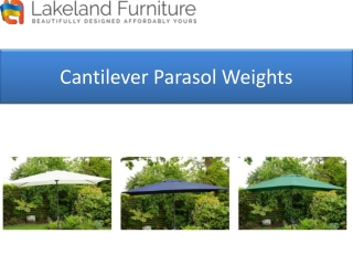 Cantilever Parasol Weights