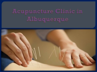 Acupuncture Clinic in Albuquerque