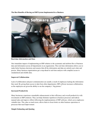 Erp Software in UAE