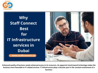 Why Staff Connect Best for IT Infrastructure Services in Dubai