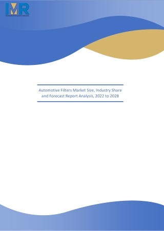 Automotive Filters Market