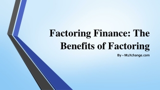 Factoring Finance