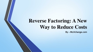 Reverse Factoring