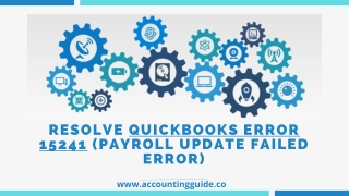 Steps to Fix QuickBooks Error 15241 Payroll Not Updated