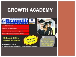 Best Fire Safety Officer Course in Varanasi by Growth Academy with Top Trainer