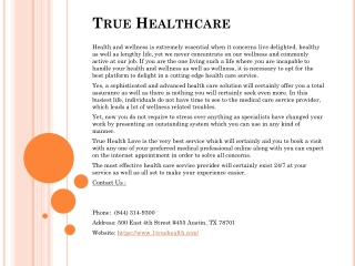 True Healthcare