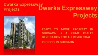 Buy Dwarka Expressway Projects