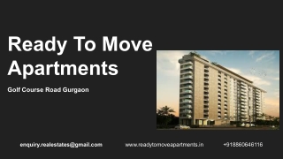 Read To Move Apartments In Golf Course Road