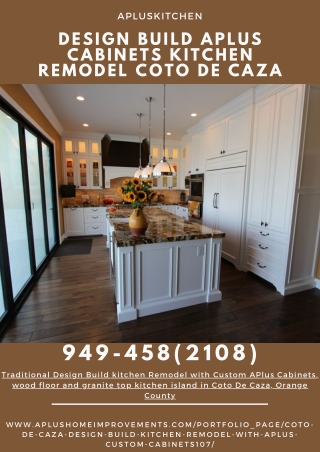 Design Build APlus Cabinets kitchen Remodel Coto De Caza