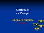 Conte dos da 1 etapa L ngua Portuguesa 9 ano