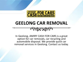 Geelong Car Removal