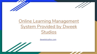 Online Learning Management System