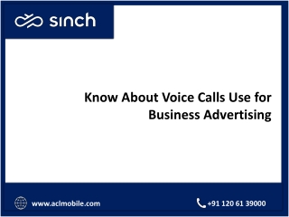 Know About Voice Calls Use for Business Advertising