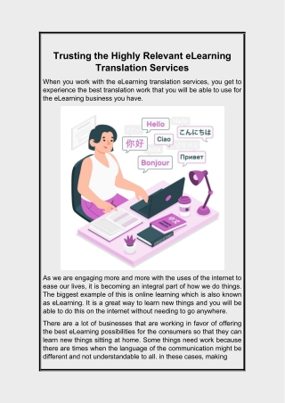 Trusting the Highly Relevant eLearning Translation Services