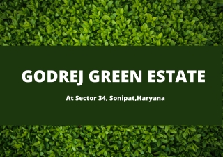 Godrej Green Estate At Sonipat - Download PDF