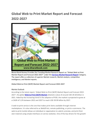 Global Web to Print Market Report and Forecast 2022-2027