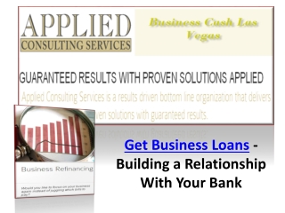 Get Business Loans