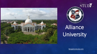 Alliance University Bangalore