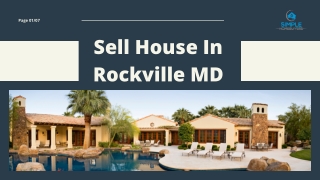 Sell A House Fast In Rockville MD